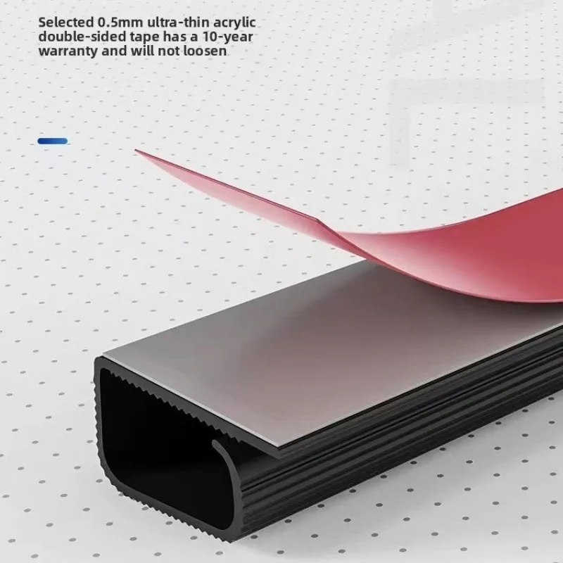 لاصق تحت المكتب منظم الكابلات 40 سنتيمتر بولي كلوريد الفينيل سطح المكتب كابل صينية إدارة الكابلات Raceway مكتب منزلي سلك مخفي #4