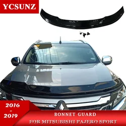 Bonnet Guard For Mitsubishi Pajero Sport 2016 2017 2018 2019 Front Bug Shield Hood Deflector Montero Sport 2016-2019 Accessories