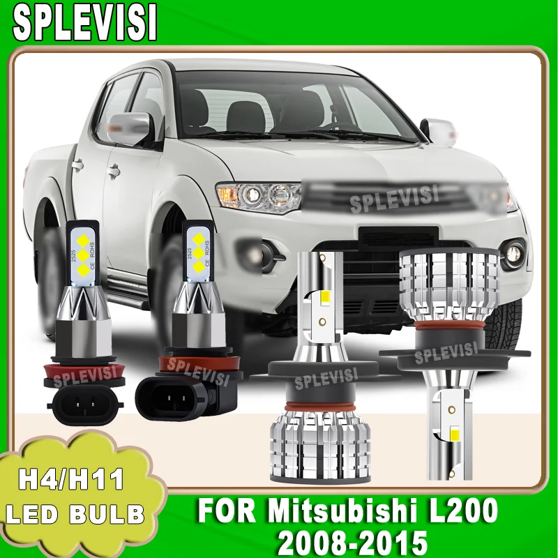

See Clearer at Night 60W/120W/Bulb 2-4pcs LED Headlight Fog Light For Mitsubishi L200 2008 2009 2010 2011 2012 2013 2014 2015