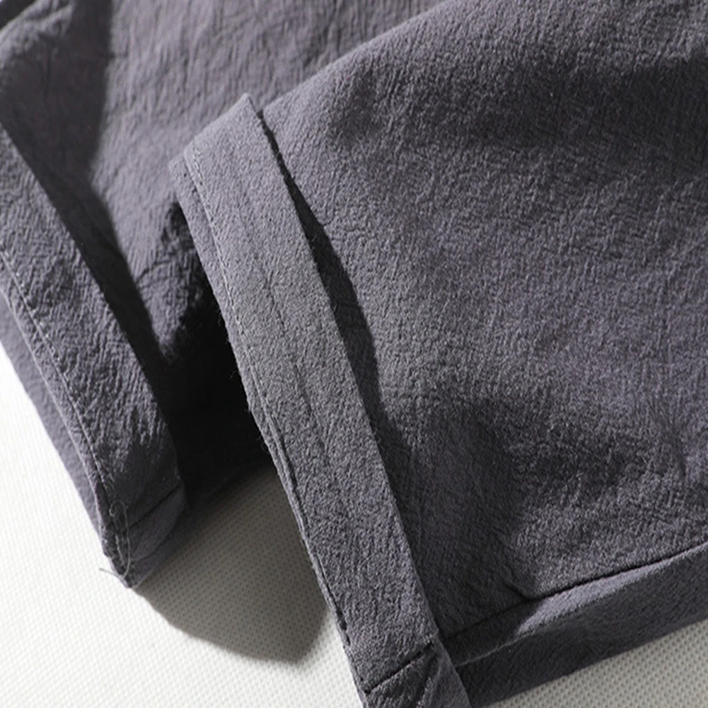 القطن الكتان السراويل التاسعة للرجال ، عارضة السراويل الرياضية الرباط ، بيع التخليص ، الجملة ، انخفاض الشحن