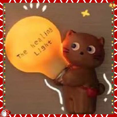 Nowa, urocza, świecąca magnes na lodówkę w kształcie kota z leśnej wyspy, z serii Hot Cartoon, w blind boxie. |   Kreatywny wystrój kuchni i łazienki |   Modny prezent