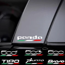 4Pcs Car Body Sticker For Fiat Abarth 595 695 500 500X 500e 500L Punto Bravo Argo Tipo Panda Accessories