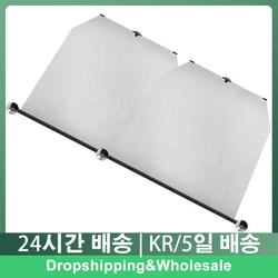 Retractable Windshield Sunshade Automotive Interior Sun Protection Length Adjustable Interior Sunshade With Hook Double Rod