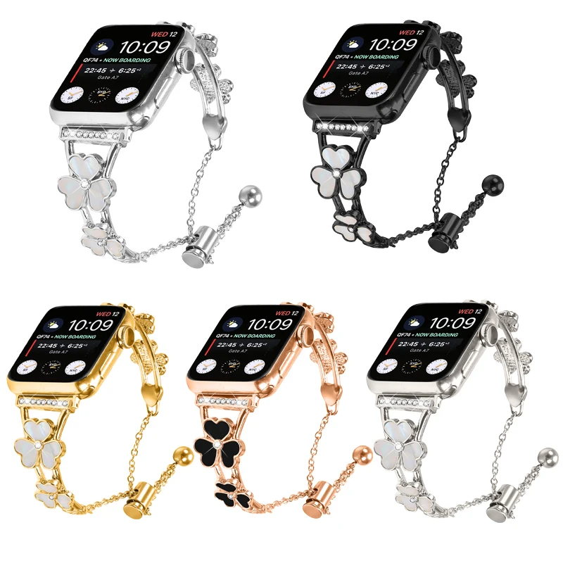 حزام الماس لسلسلة ساعات أبل 10 9 8 7 6 5 4 3 سوار امرأة IWatch Ultra 2 Band 49mm 38/40mm/41/42mm/44mm/45/46mm حزام