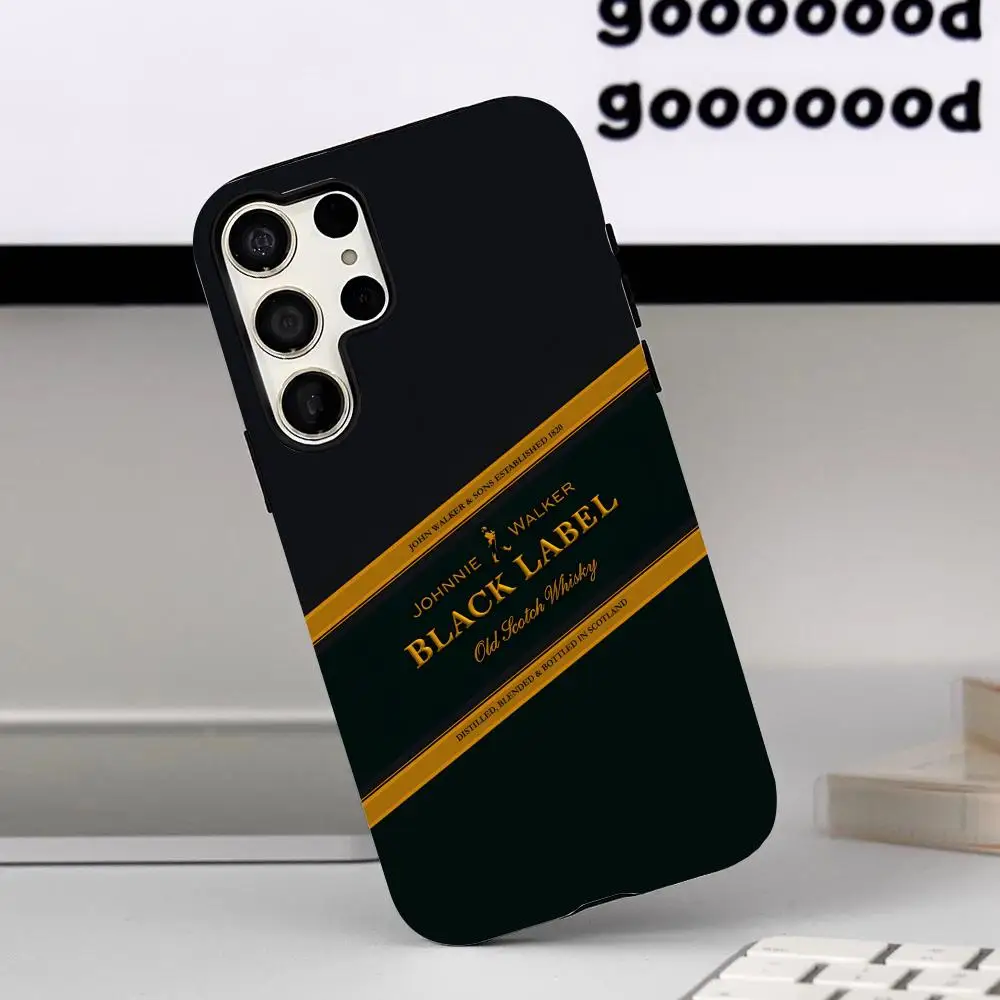 JohnnieS WalkerS Logo Phone Case For Samsung S25 24 FE 23 22 21 Ultra Plus A 56 36 26 16 Glossy Film Hard PC Coque