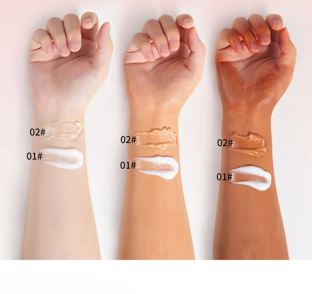 Baza pod makijaż do oczu i twarzy, nawilżająca baza wygładzająca pory, niewidoczny żel wygładzający pory, nawilżająca baza pod makijaż, bezolejowa