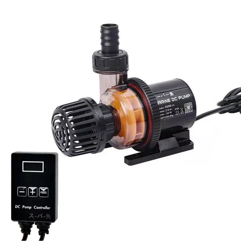 Aquarium Submersible DC Ultra-quiet Water Fountain Pump with Controller Powerful Return Pump Fish Tank Pond Circulation Filter