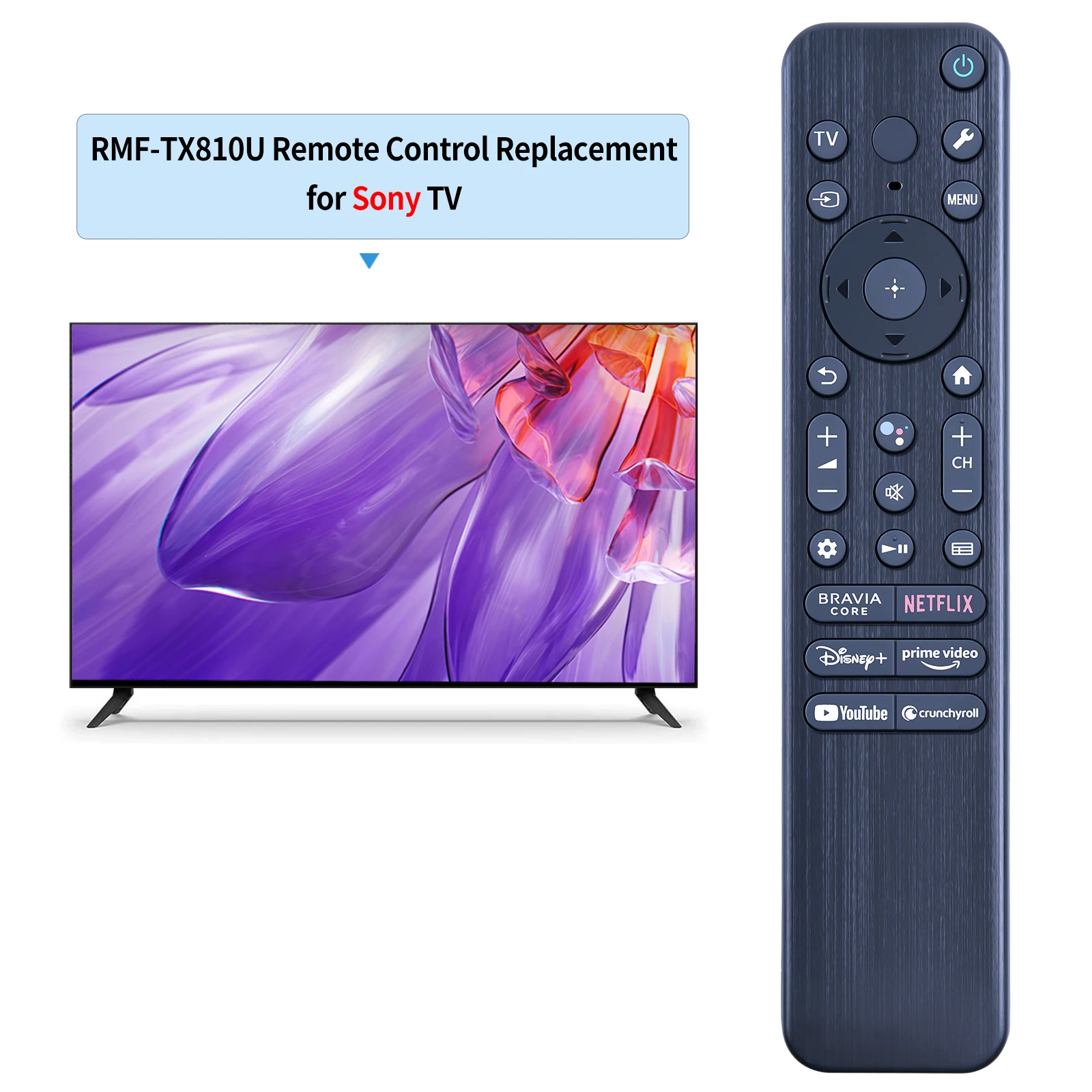 Original RMF-TX810U Voice Remote Control For SONY 4Κ 8K HD TV