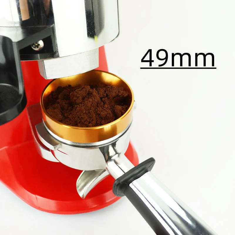 49mm Espresso Dosing Funnel with Magnetic Stainless Steel Coffee Dosing Ring Compatible 49mm Portafilter Coffee Accessorie