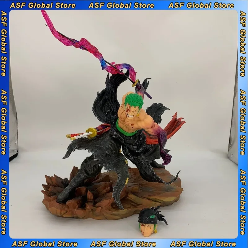 

34 см ONE PIECE Ророноа Зоро аниме фигурка модель настольное украшение статуя периферийные устройства украшения коллекция подарок на день рождения игрушки для детей