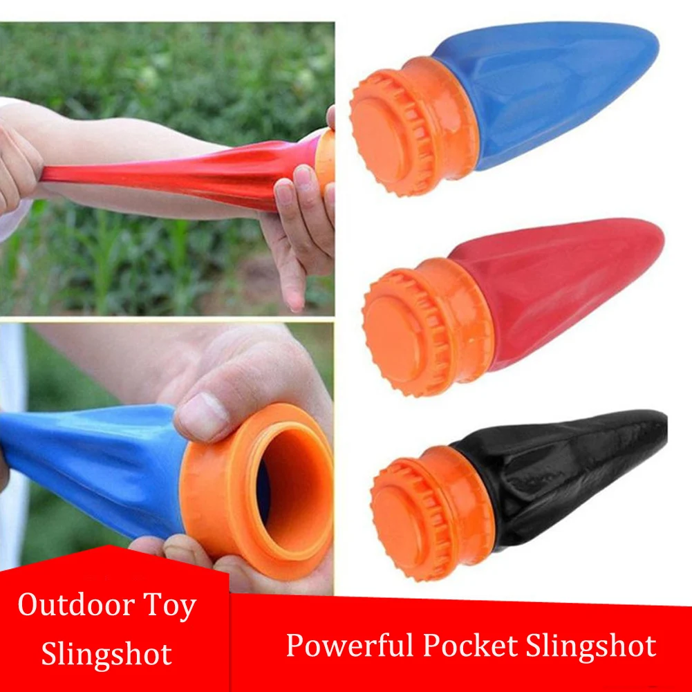 

New Outdoor Powerful Toy Slingshot Slingshot Cup Soft Elastic Latex Pocket Shot Game Shooting Target Hunting Camping Bow Arrow
