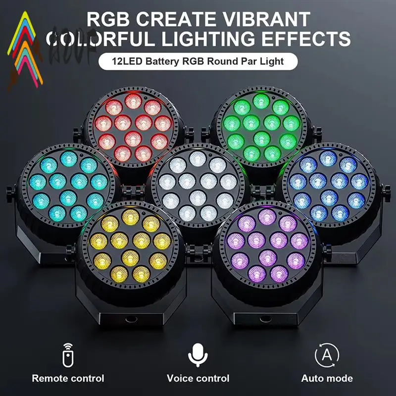 

A20F-Стробоскоп Рождество, стробоскопы с дистанционным управлением RGB 10 Вт Беспроводной светодиодный стробоскоп для сцены и танцев на свадьбу