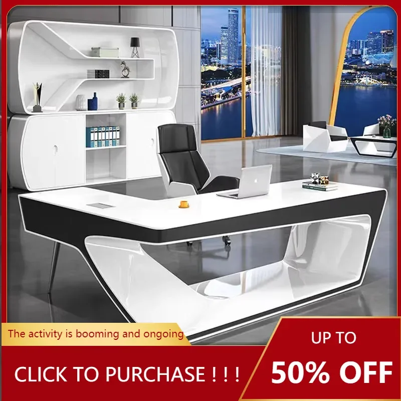 

Standing Computer Office Desk Conference Reception Study Desktops Office Desk Executive Organizer Bureau Meuble Home Furniture