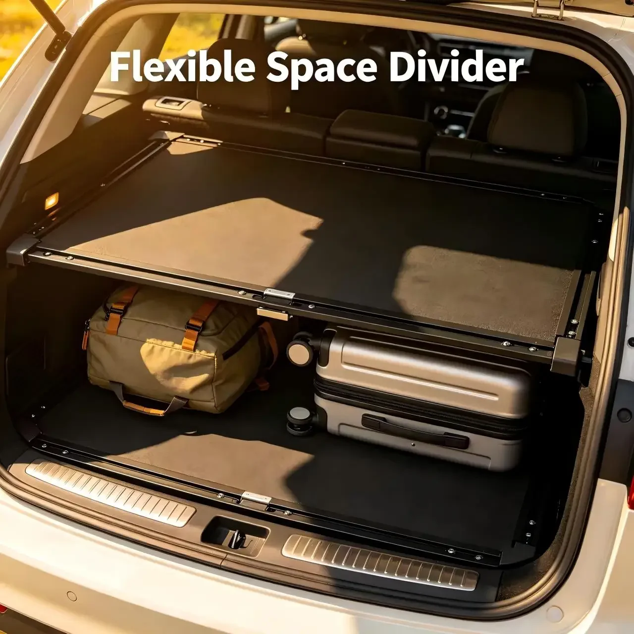 Car Trunk Cargo Cover, Rear Parcel Shelf Shade Shield, Luggage Privacy Blind for BAIC Magic Cube 2023-2024