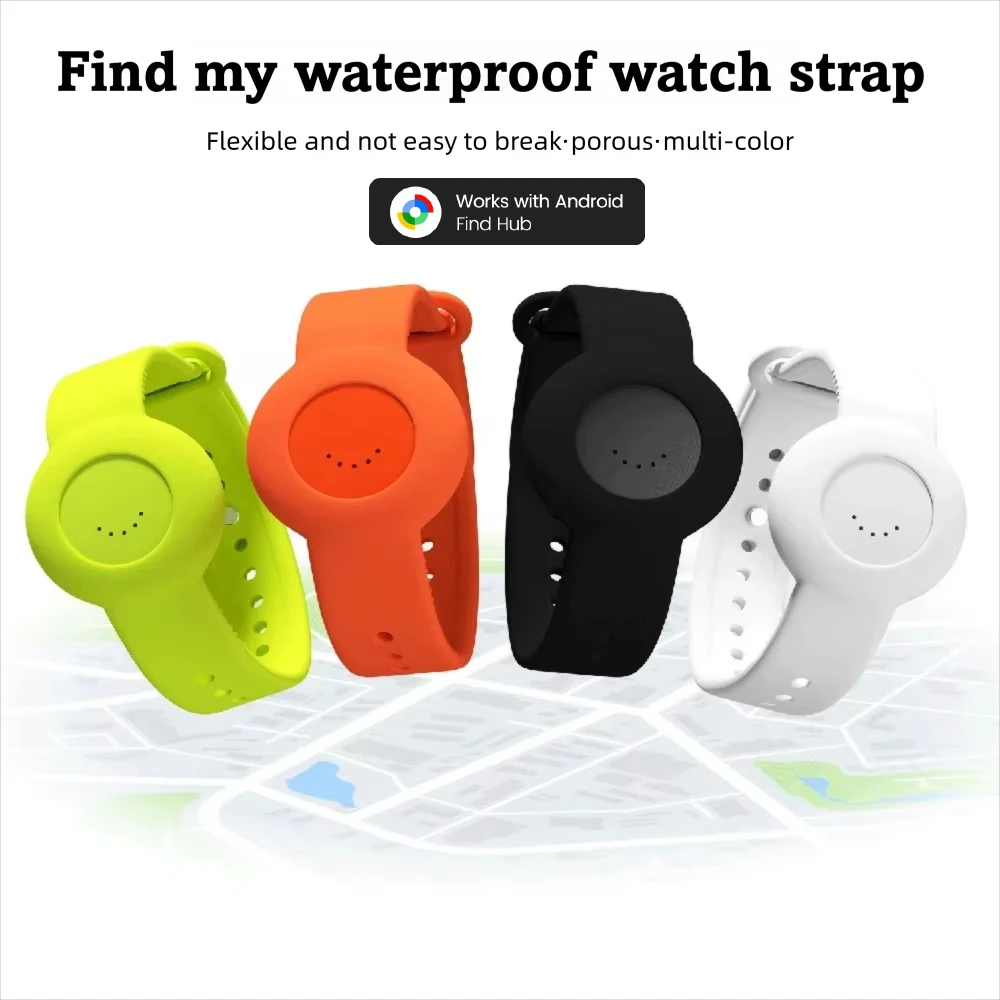 Android Wristband Tracker Waterproof Global Anti-lost Locator Bracelet For Google Find Hub for Pet Kids Outdoor Safety Tracking