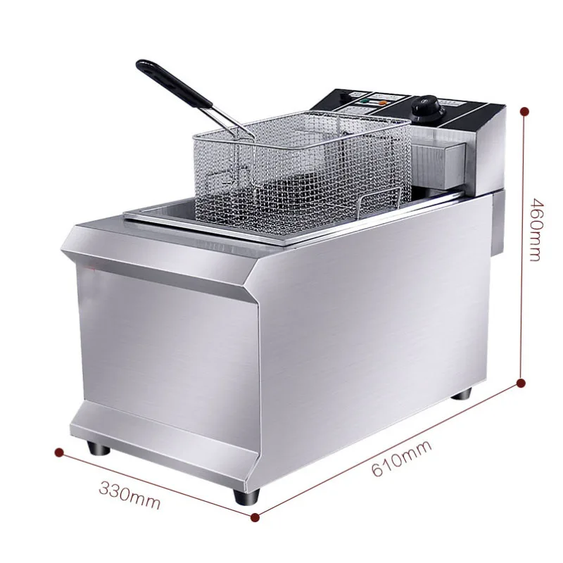 Double Single Oil Cylinder Electric Deep Fryer French  Machine Oven Hot Pot Fried Chicken Grill