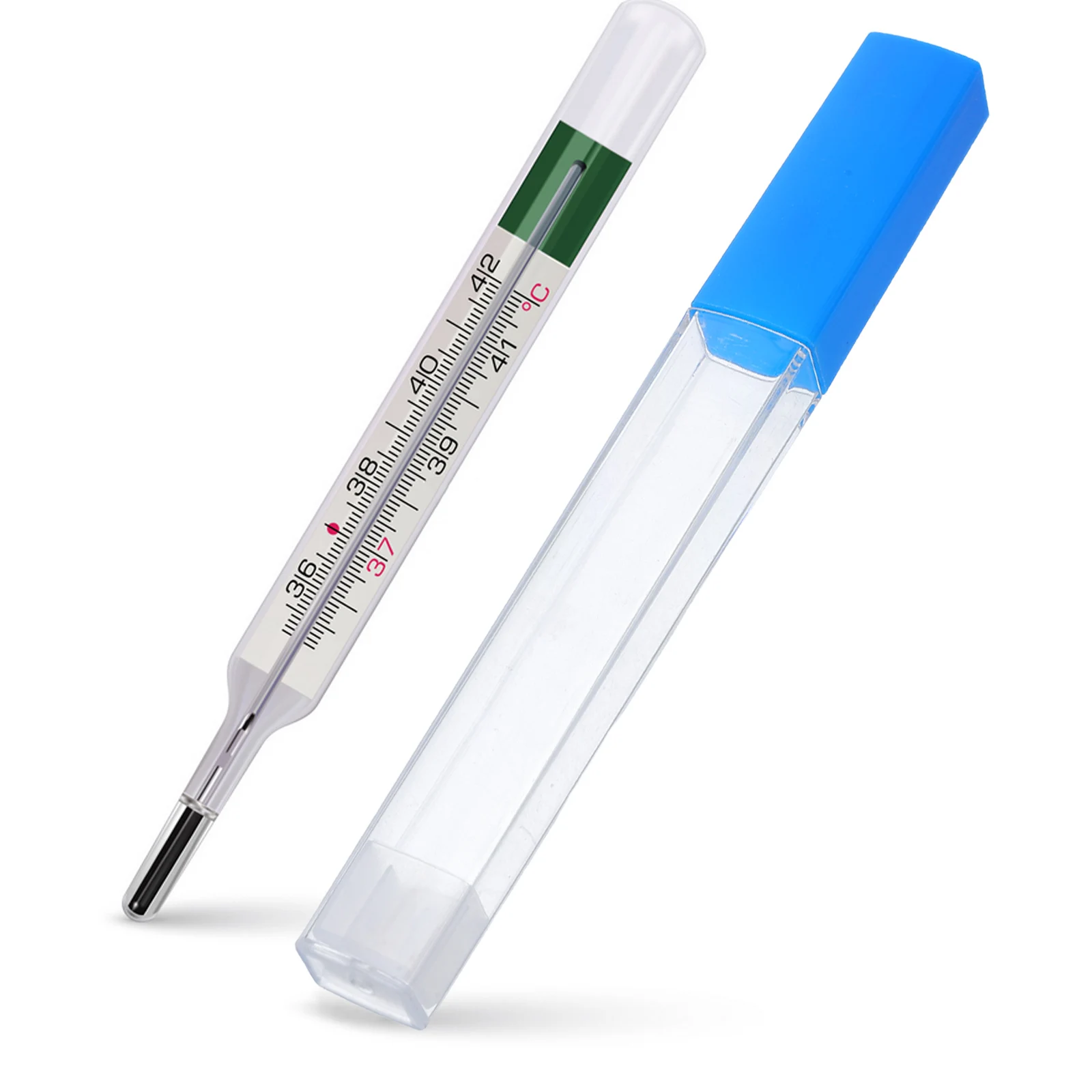 

3pcs Thermometer Storage Tubes Body Temperature Protection Tube Protective Cases Acupuncture Tools Carrier Portable Thermometer
