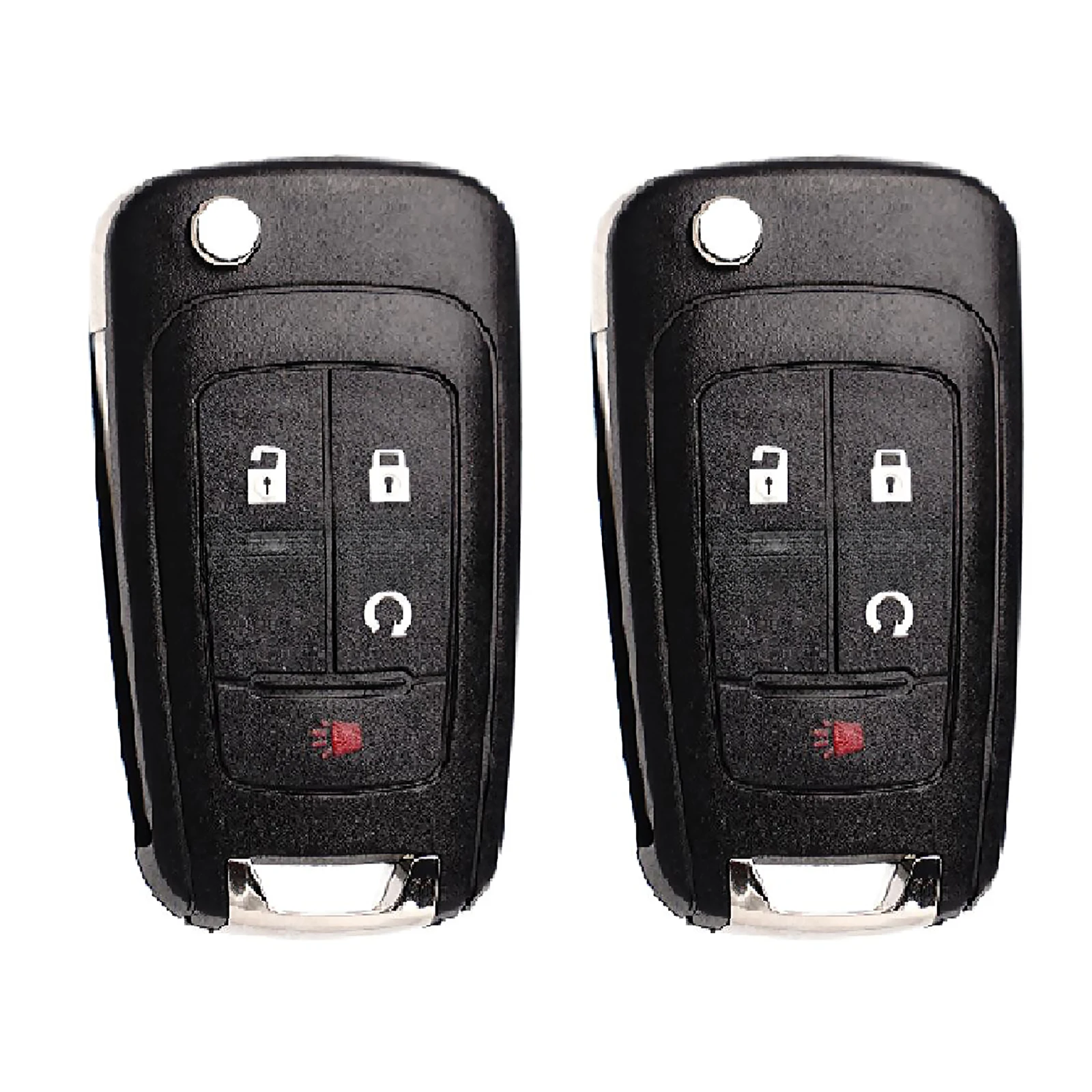 

Keyless Entry Remote Key Fob 2 Pack 315MHz for Chevrolet Equinox Impala Sonic GMC Terrain Buick Encore 2010-2019 4 Button