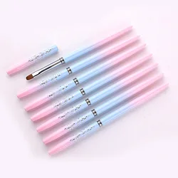 1PCS Nail Art Brushes Nail Polish Gel Painting Pen Liner French Stripes Brush Nail Accessories Uv Gel Brushes Manicure Tool