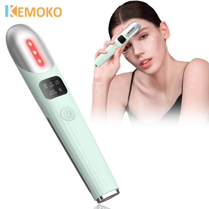 

Electric Eye Massager EMS Skin Lifting Reduce Eye Wrinkles Remove Dark Circles Vibration 42℃ Hot Massage Relax Eyes