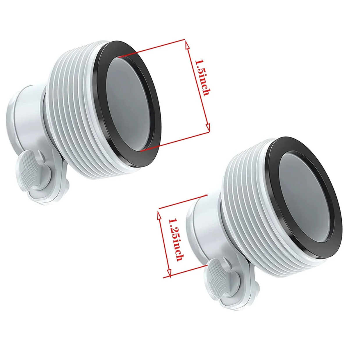 

ABXHH B-Type Hose Adapter and Plunger Valve and Pool Hose Holder for Above Ground Pool Accessories