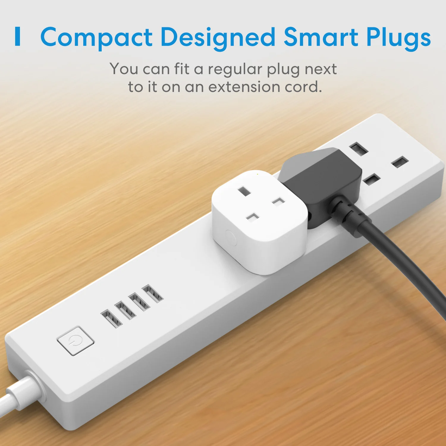 Meross HomeKit WiFi Smart Plug UK Socket Outlet Timer Schedule Wireless Voice Control Support Alexa Google Assistant SmartThings