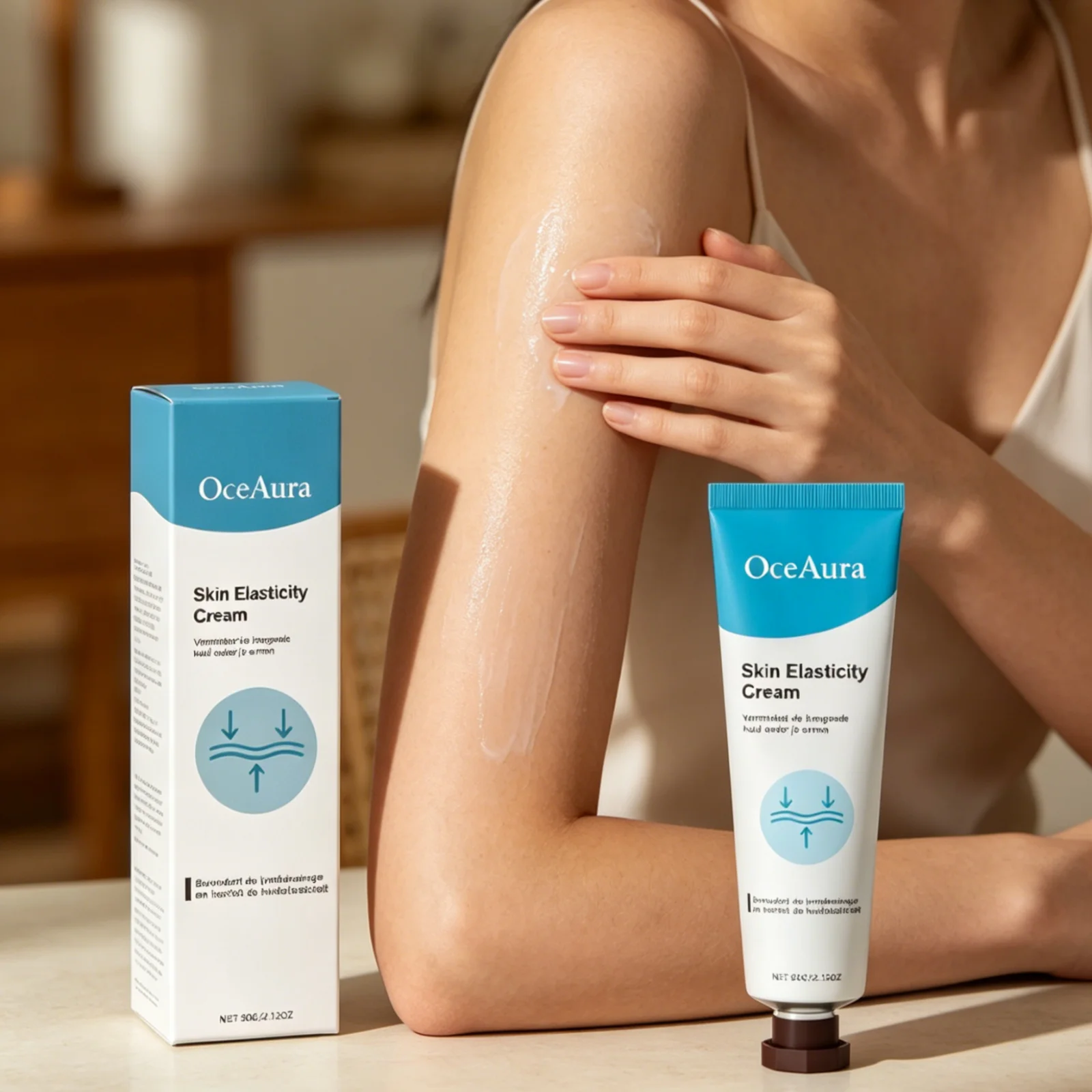 OceAura Skin Elasticity Cream Under Arm Contour Sculpting Anti Sagging Improve Epidermal Roughness Mild Body Slimming Cream 60g