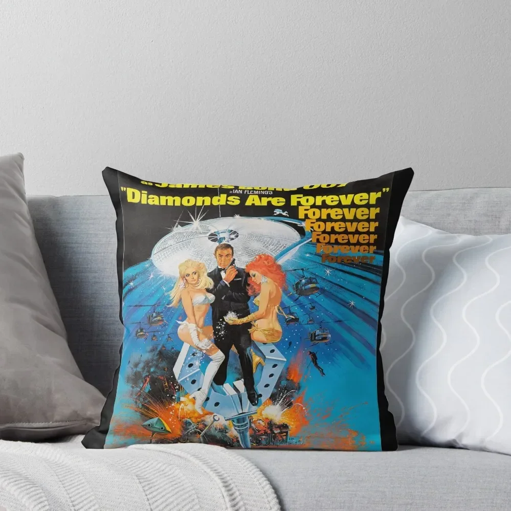 

DIAMONDS ARE FOREVER BOND 007 Throw Pillow christmas supplies Pillow Decor pillow