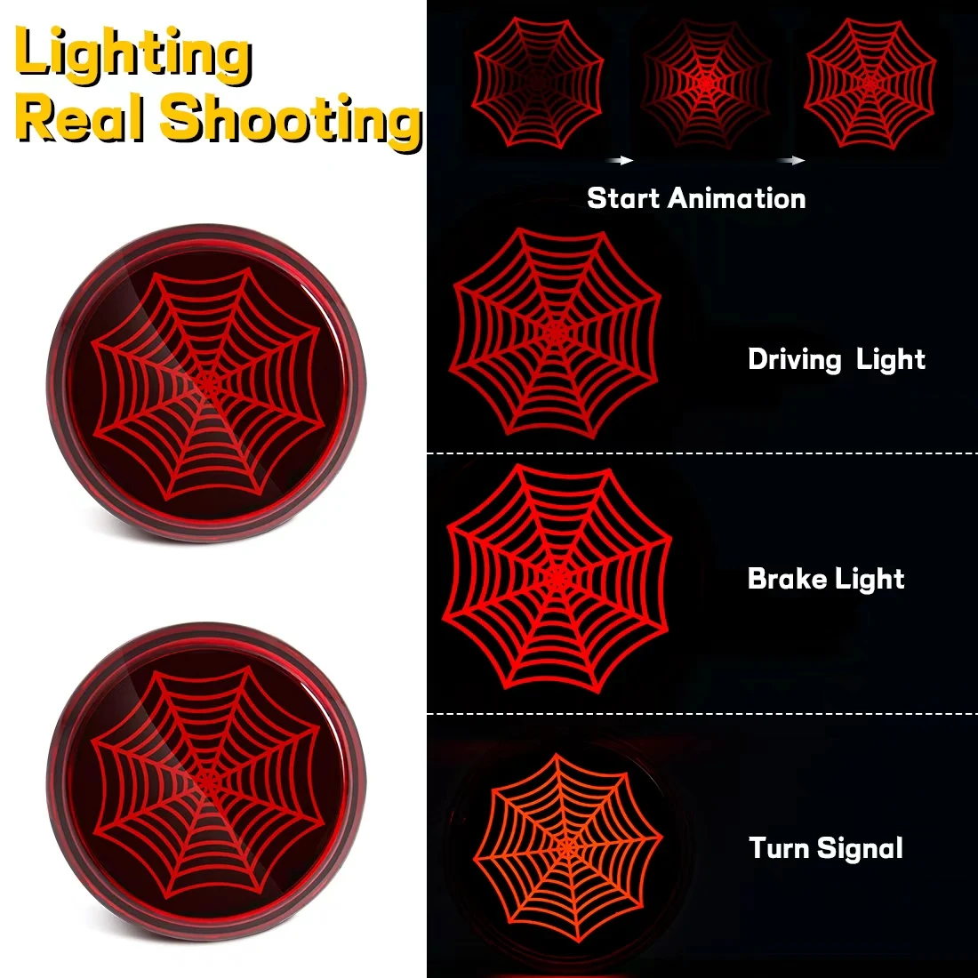 2Pcs LED Brake Stop Warning Lamp For Nissan Juke, Toyota Corolla, IQ, Sienna SE, Scion IQ Tail Rear Bumper Reflector Light 12V