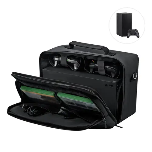 Imagen 1 del producto Funda para Xbox Series X, Bolsa protectora de viaje para Xbox Series X Disc o versión digital, controladores, cables y otros accesorios