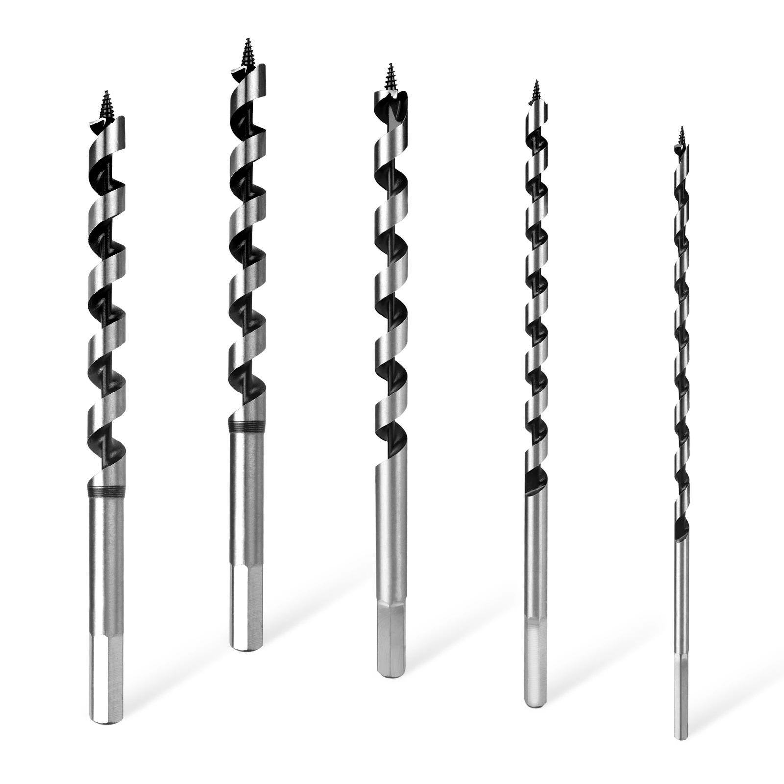 1pc Auger Drill Bits 9 Inch Long Wood Drill Bits Woodworking Bits 6/8/10/12/14mm Shank Carpenter's hammer Tool