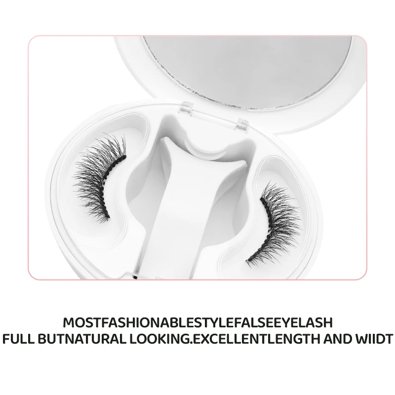 DINGSEN Weiche magnetische Wimpern mit Kleber-Set, wiederverwendbare magnetische Wimpern, Pinzetten-Set, Wimpern, handgefertigt, 3D-natürliche magnetische Pinzette – Detail 2