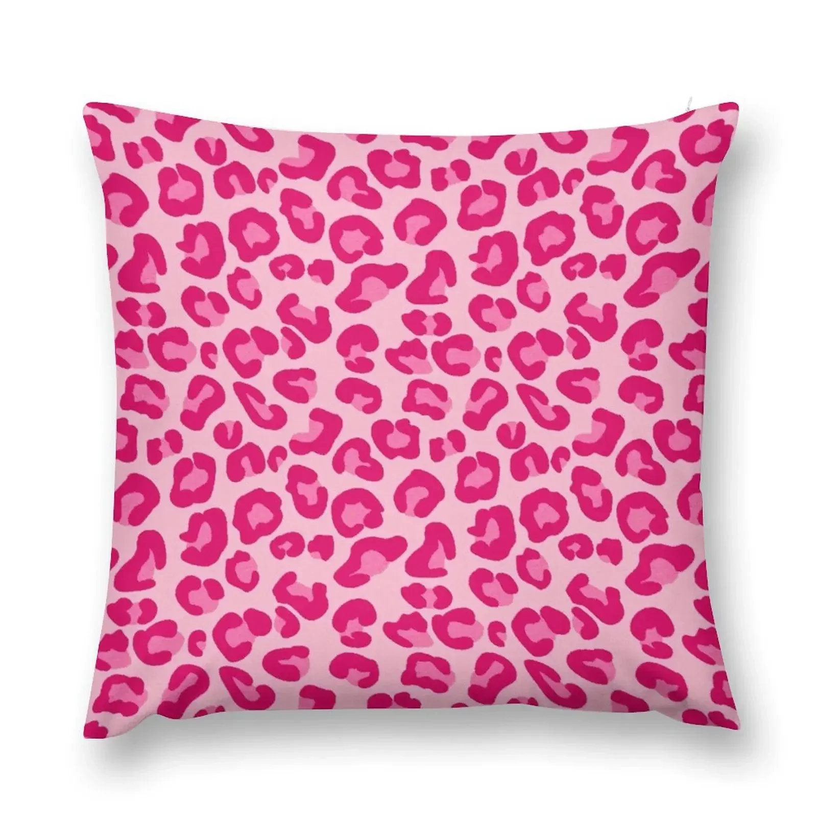 Leopard Print in Pastel Pink, Hot Pink and Fuchsia Throw Pillow Cushions For Children Sitting Cushion pillow