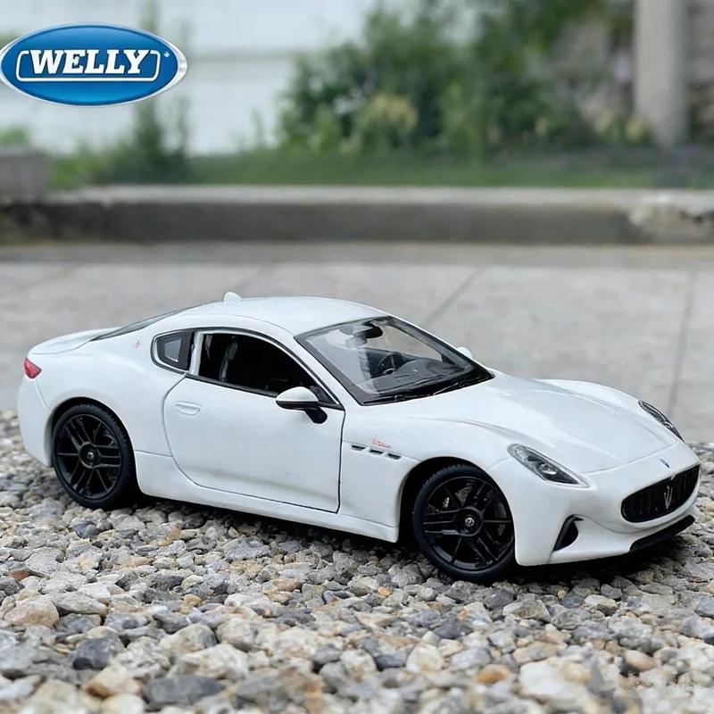 

Welly 1/24 Maserati Granturismo Folgore Coupe, модель спортивного автомобиля из сплава, литая под давлением металлическая гусеничная гоночная машина, модель автомобиля, детская игрушка в подарок