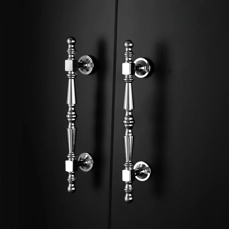 yesBright Chrome Knob T Bar Handles Drawer Knobs Unique Design Bedroom Kitchen Cupboard Hardware Solid Brass Shoe Cabinet Door K
