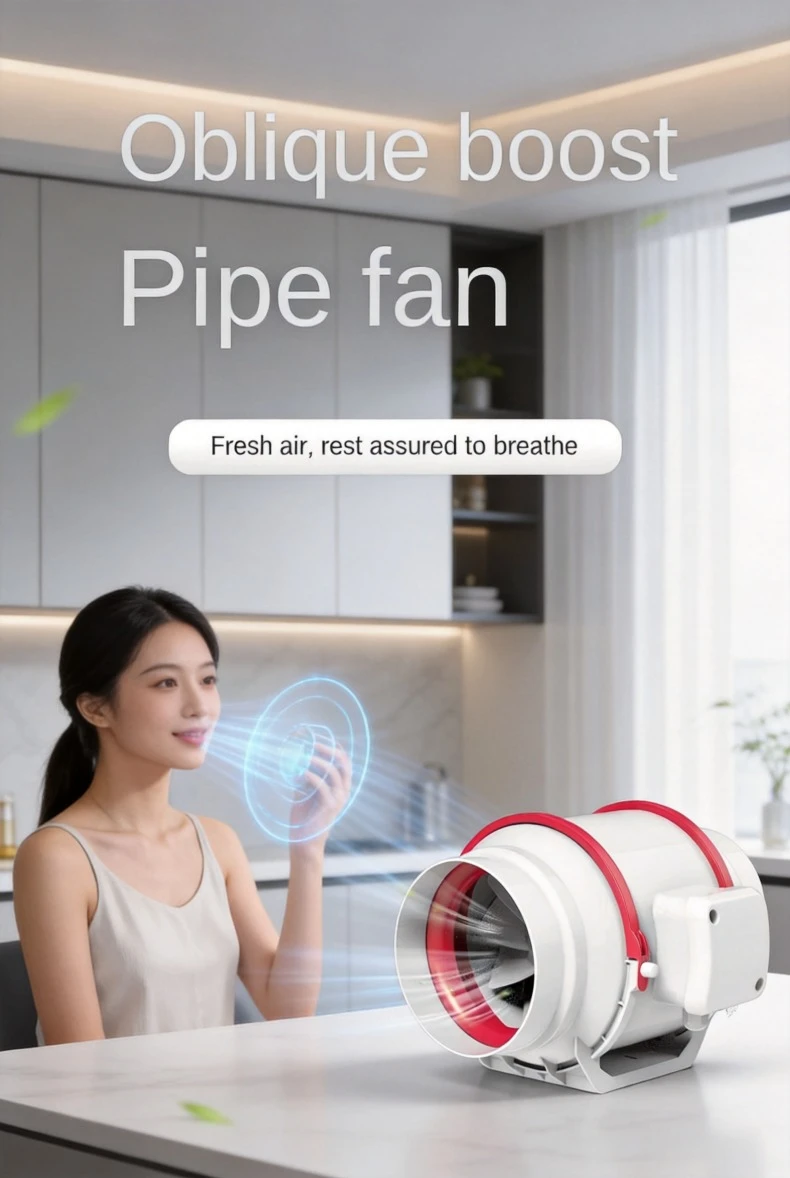 

Household Silent Duct Ventilation Fan Powerful Exhaust Fan For Kitchen Fume And Bathroom Use