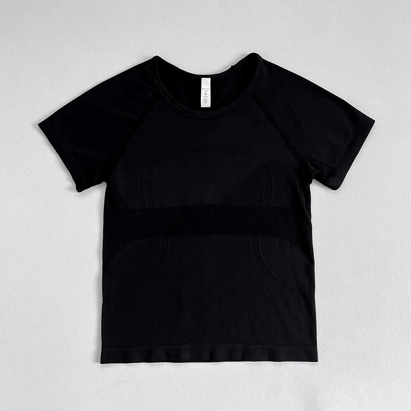 Yoga-Fitness-T-Shirt-Oberteil, eng anliegendes Yoga-Fitness-T-Shirt für Damen für Damen, schnell trocknendes Sport-T-Shirt