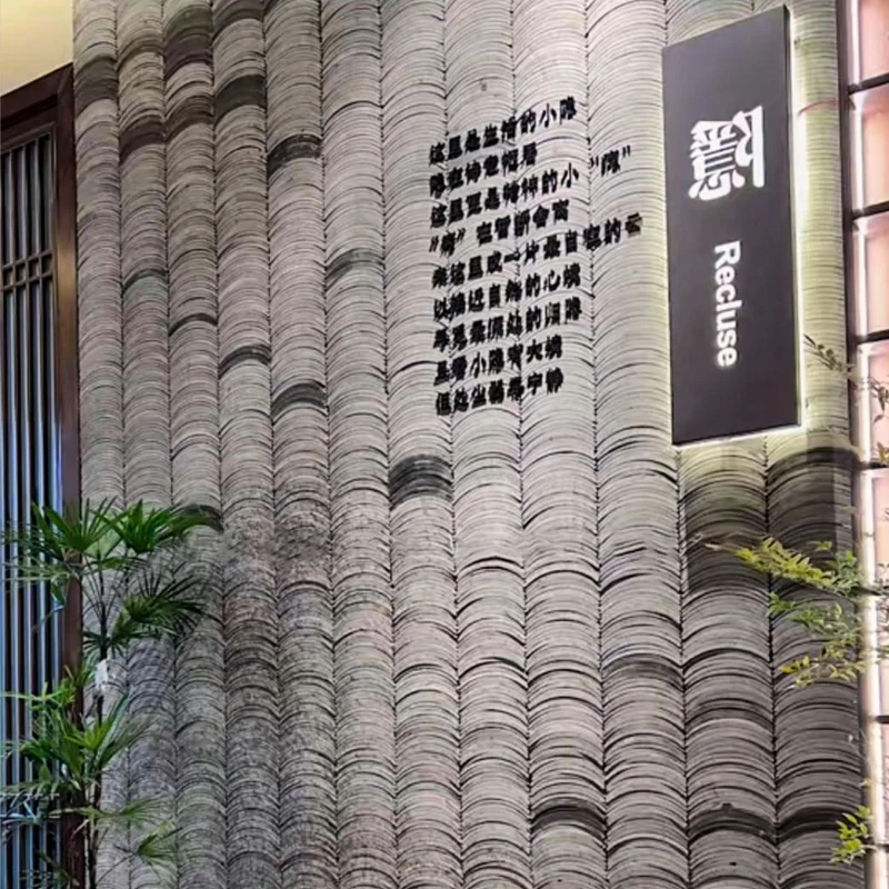 Chinese cultuur PU stenen paneel wandpanelen componenten 3D dakpannen polyurethaan bekleding waterdichte coating voor buitenmuur