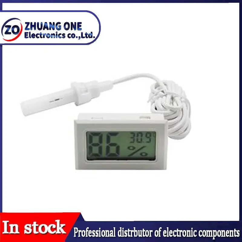 Mini LCD digital thermometer used for freezer temperature - 50-110℃ refrigerator thermometer indoor and outdoor waterproof probe