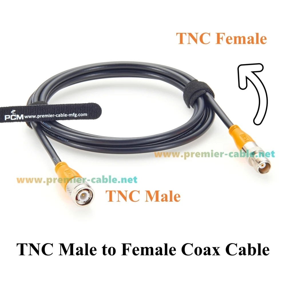TNC-Stecker auf TNC-Buchse RG58 Koaxialkabel 50 Ohm Verlustarmes HF-Koaxialkabel für Antennen, Amateurfunk, CB-Funk, GPS, WLAN, 4G LTE – Detail 2