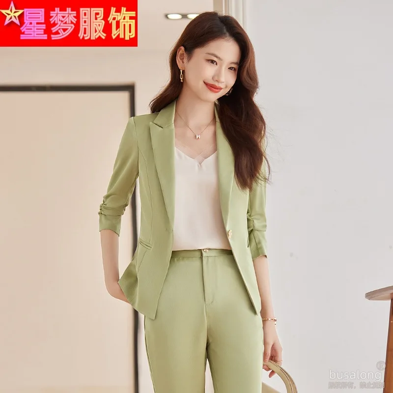 

2023 Summer Half Sleeve Business Women's Clothing Business Style Small Suit Jacket Formal Wear Slim Fit Fashion Suit