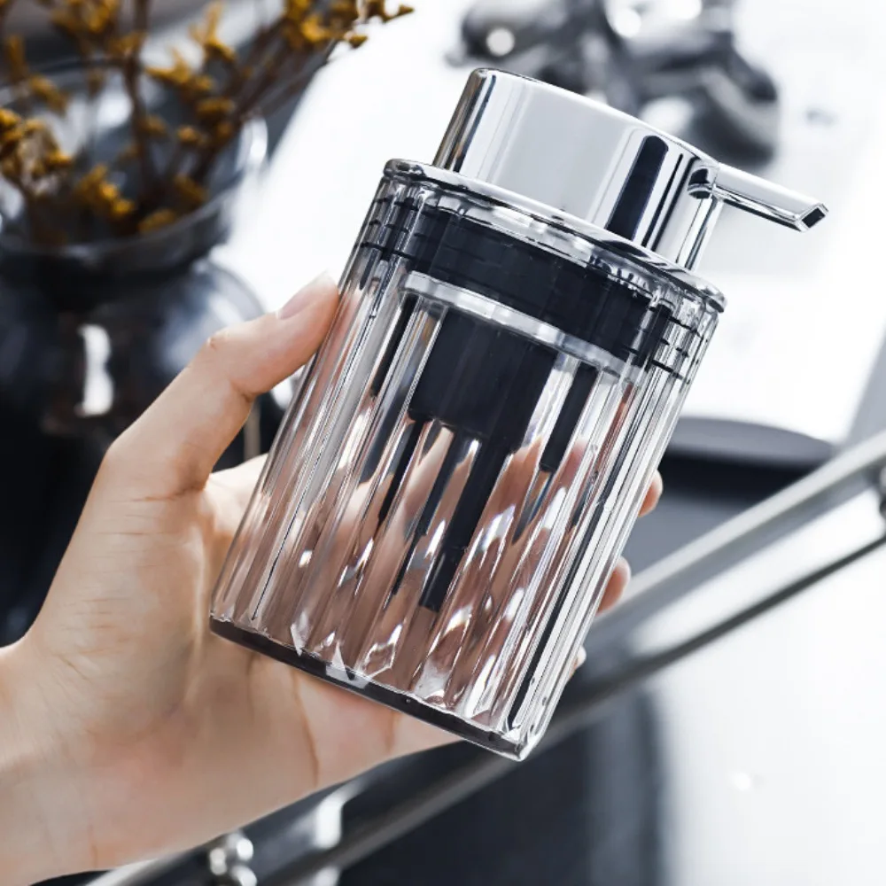 PET Foaming Soap Dispenser 7Oz/200ml Press Type Foam Hand Soap Dispenser with Silver Pump Foaming Pump Bottle Bathroom & Kitchen