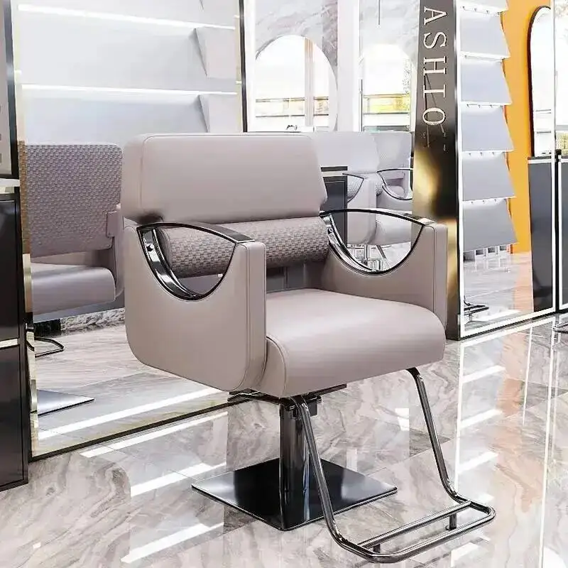 

Barber Modern Elegant Chair Swivel Inox Design Professional Salon Chair Height Modern Sillas De Barberia Barber Accessories