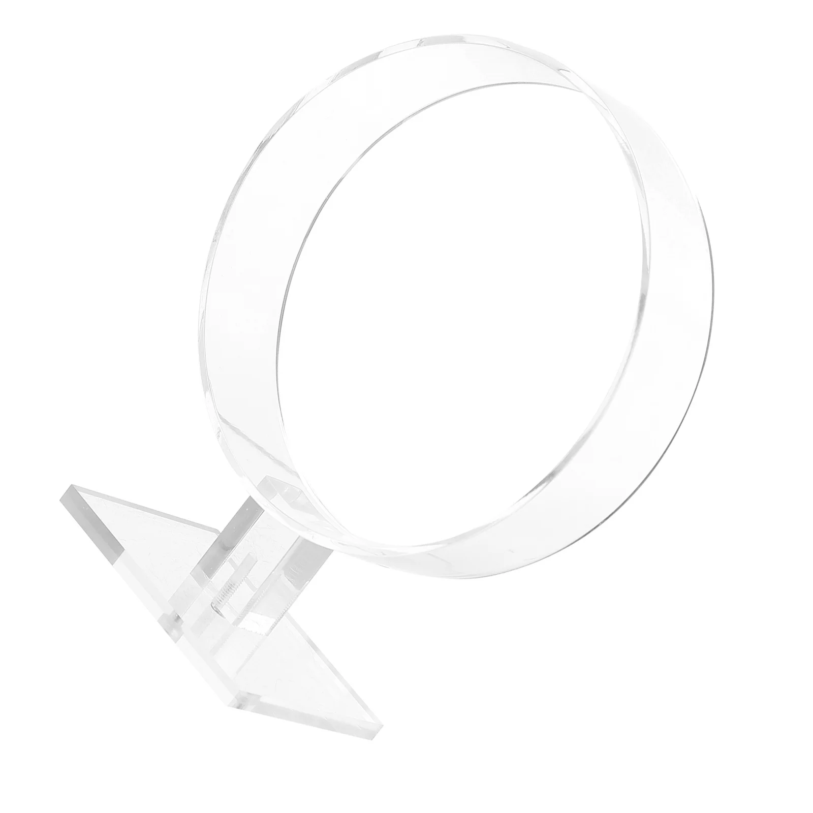 

Hairband Headpiece Display Stand Acrylic Round Holder For Organizing Headwear Accessories Durable Scratch Resistant