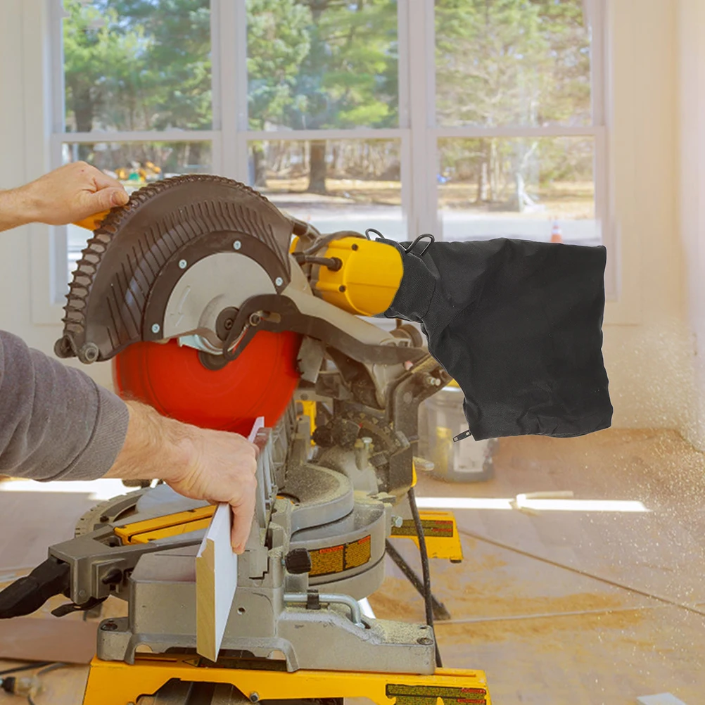 

255 Aluminum Miter Saw Accessories Dust Bag 10 Inch Cloth Collector Black Table Saw Accessories Dust Collection Miters Parts