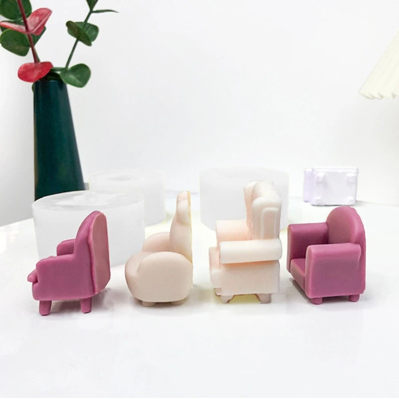 

Small Sofa for Seat Silicone Mold Ornament Molds for Home Decoration Jewelry Too