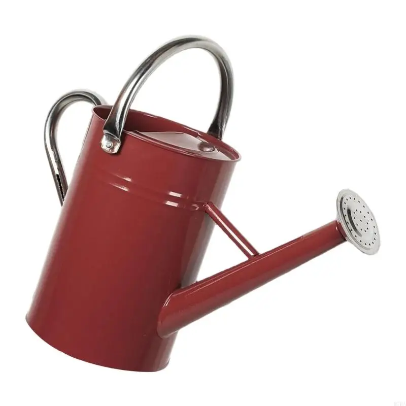 97BA Antique Large Capacity Metal Watering Can For Flower Beds And Potted Plant
