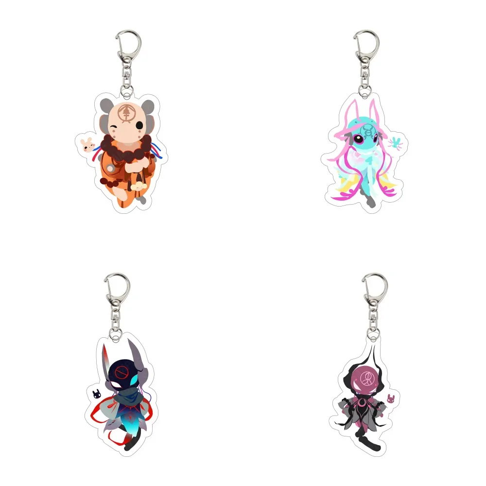 6CM Anime Rain World Keychain Stand Model Cosplay Characters Ornament Accessories Goods Collection Gifts