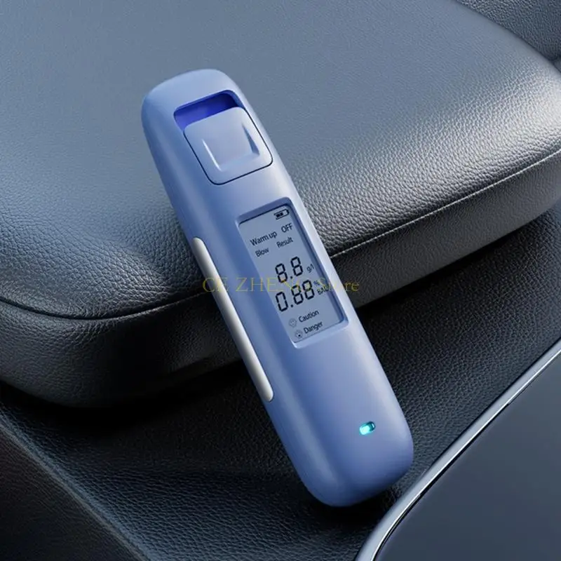 

E56B High Accuracy Portable Breathalyzer USB Breath Digital Tester Detector for Personal Use LED Display
