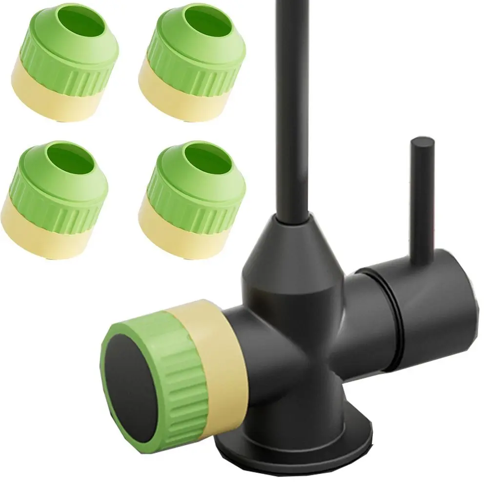 

4Pcs Silicone Stove Knob Non-slip Covers Customizable Comfortable Round Knob Protectors Heat-Resistant Anti-deformation